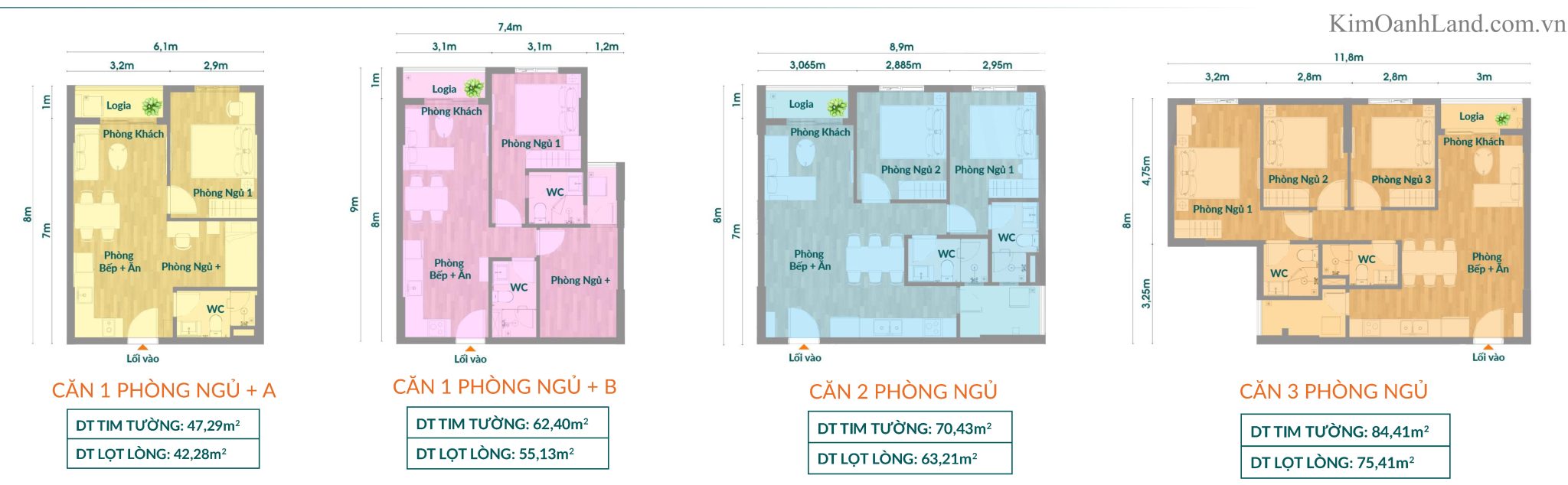 Layout thiết kế căn hộ K-Home CityView