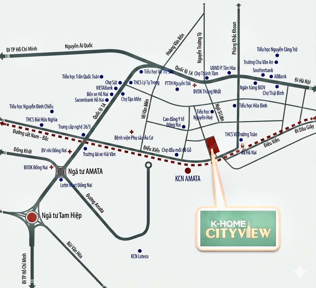 Vị trí dự án NOXH K-Home Cityview